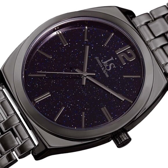 NWT Authentic Joshua And Sons Joshua & Sons Blue Sandstone Dial Men's Grey Watch - Picture 2 of 4